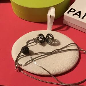 Sterling SILVER 925 Made in Italy ~ Aroma Therapy Atomizer & 24 Inch Snake Chain